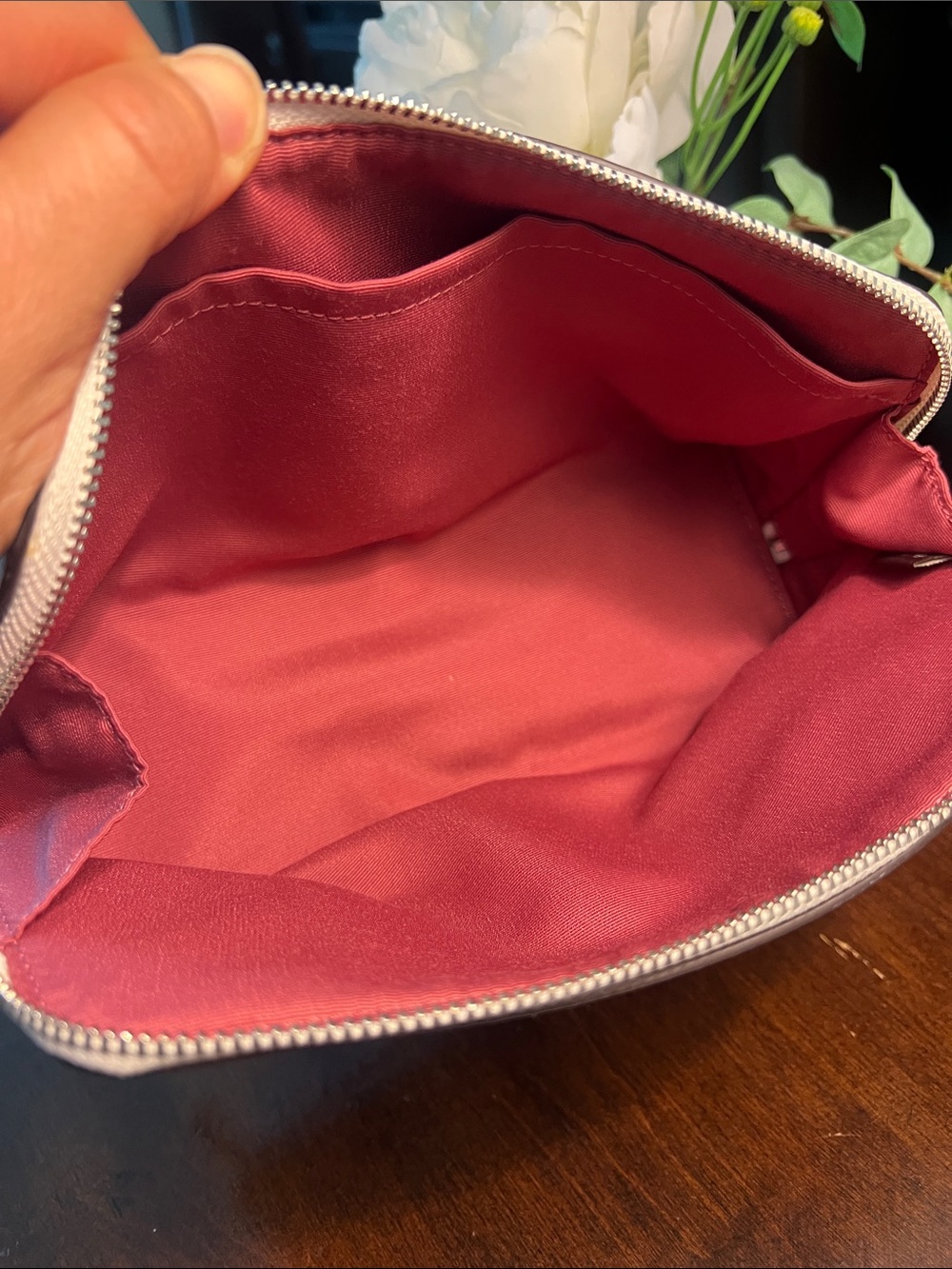 Coach Floral Leather Zip Pouch - Picture 17 of 17